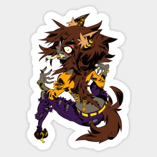 Werewolf girl Sticker